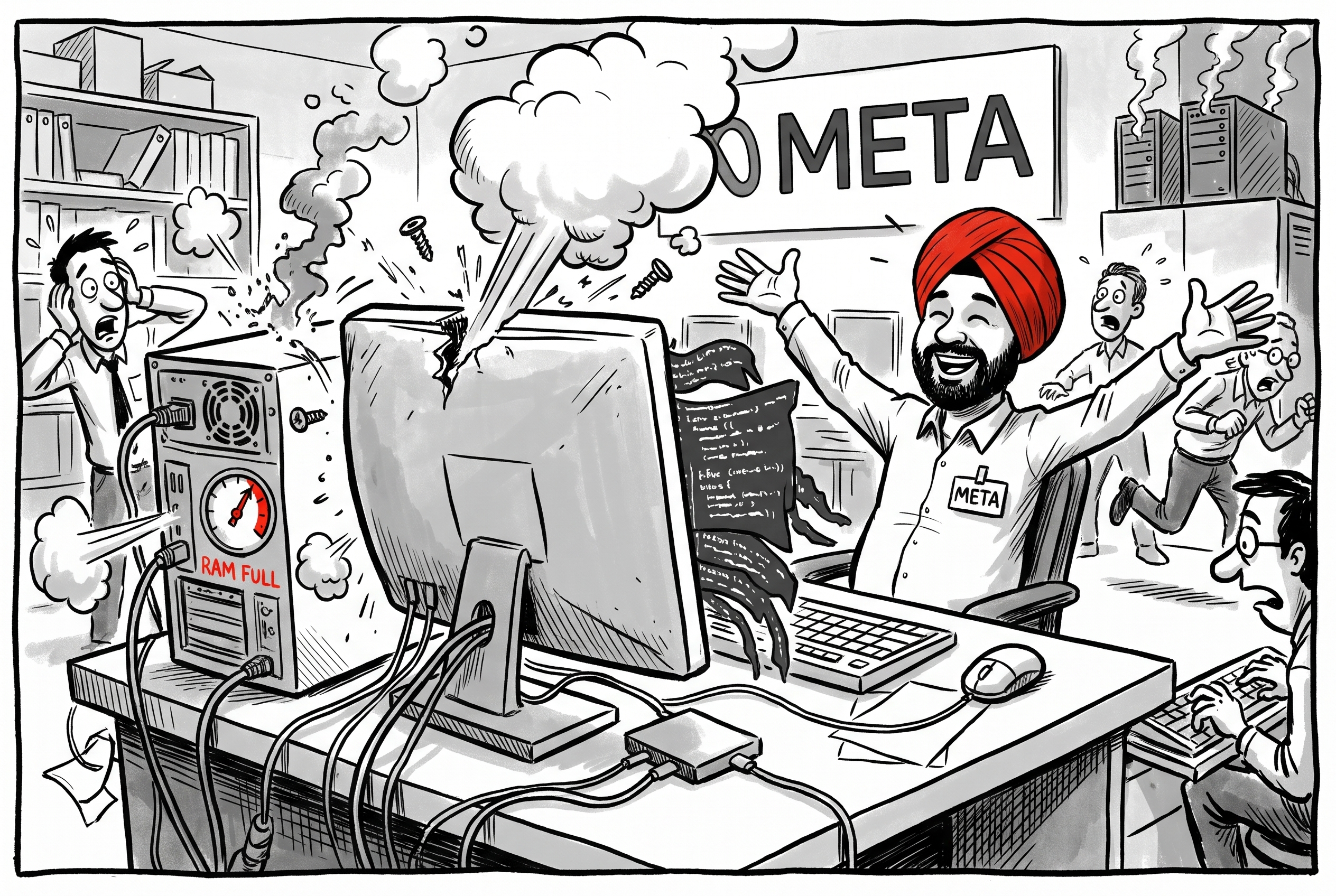 Ingeniero de Meta, celebrando el bloatware.